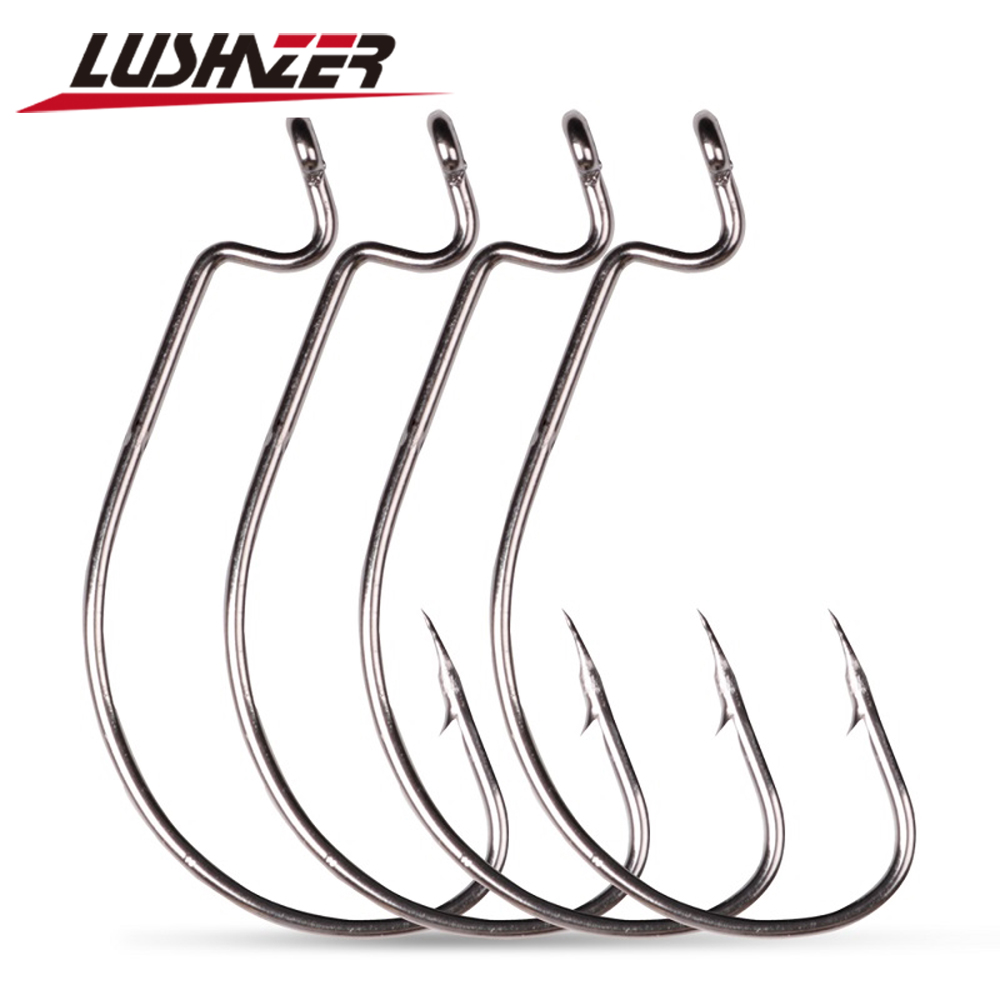 LUSHAZER 10 Buah/Lot Kail Panc - Fishing Hook Offset ulasan dan harga