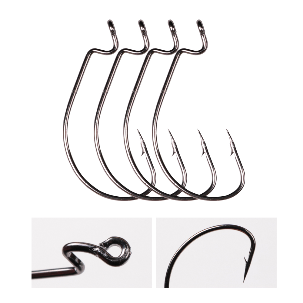 LUSHAZER 10 Buah/Lot Kail Panc - Fishing Hook Offset ulasan dan harga