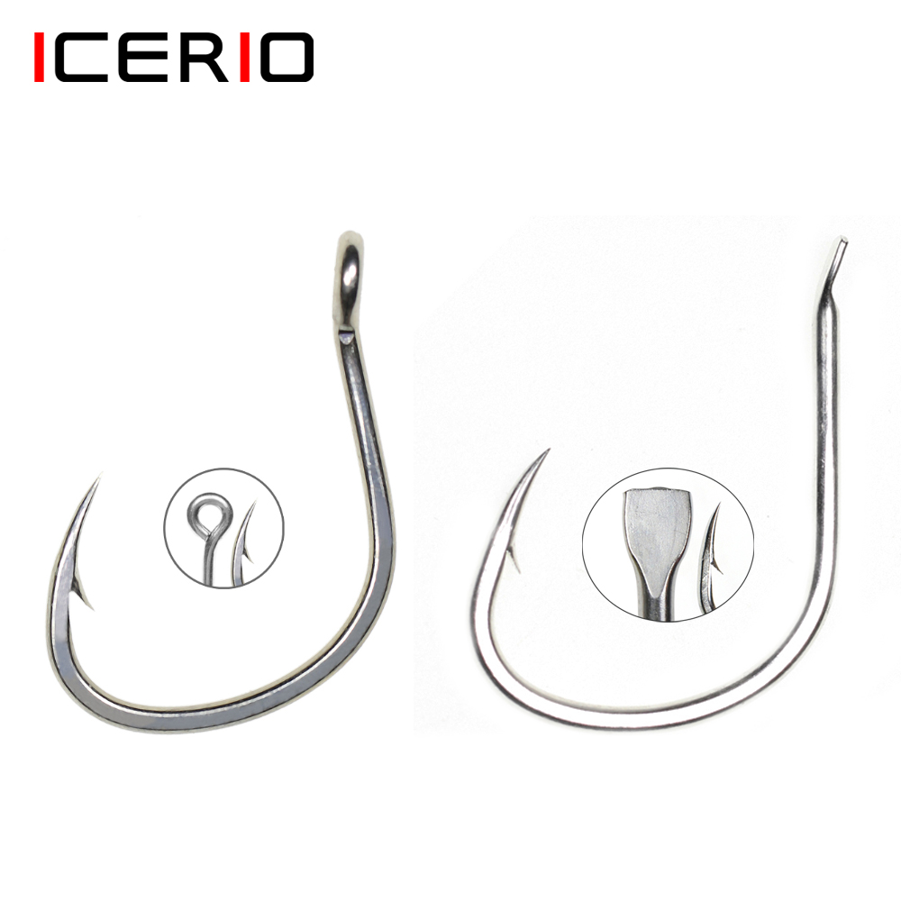 ICERIO 10 PCS Kait Pancing Air - Fishing Hook Offset ulasan dan harga
