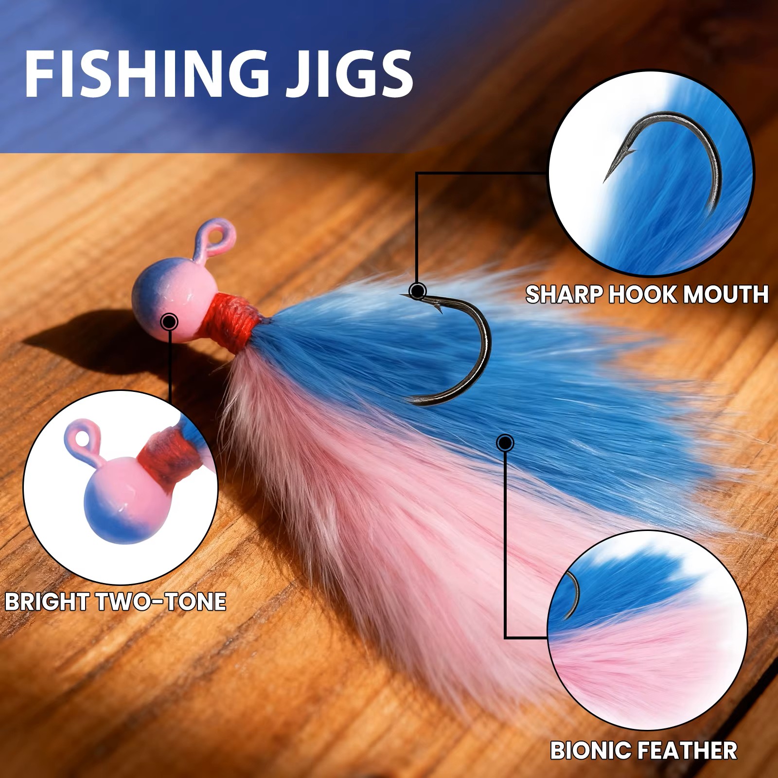 9KM 5pcs Kit Umpan Marabou Cam - Fishing Hook Assortment ulasan dan harga